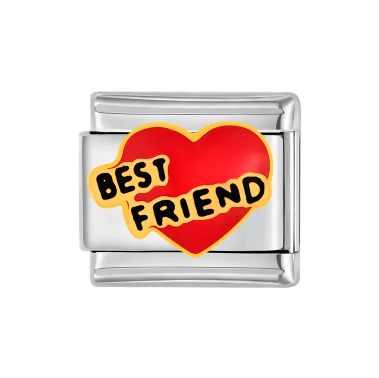 Charm Italian Bracelet Best Friend Corazon