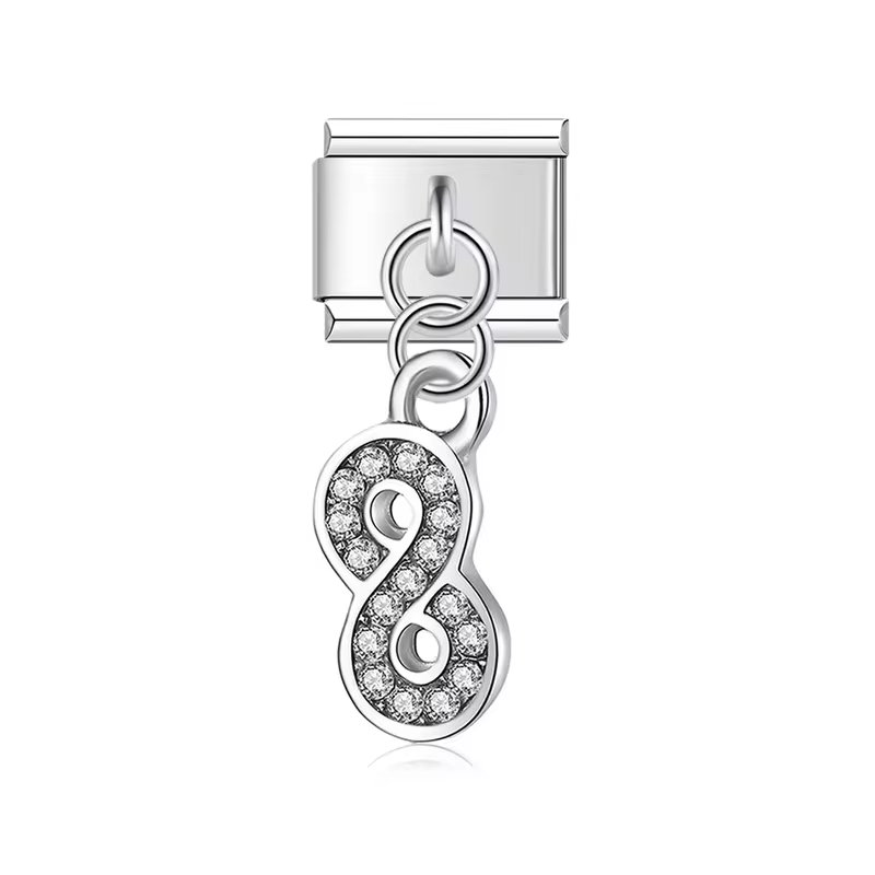 Charm Italian Bracelet Infinito Colgante