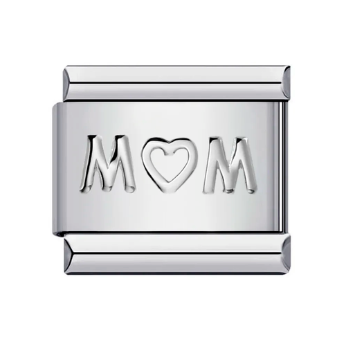 Charm Italian Mom Plateado